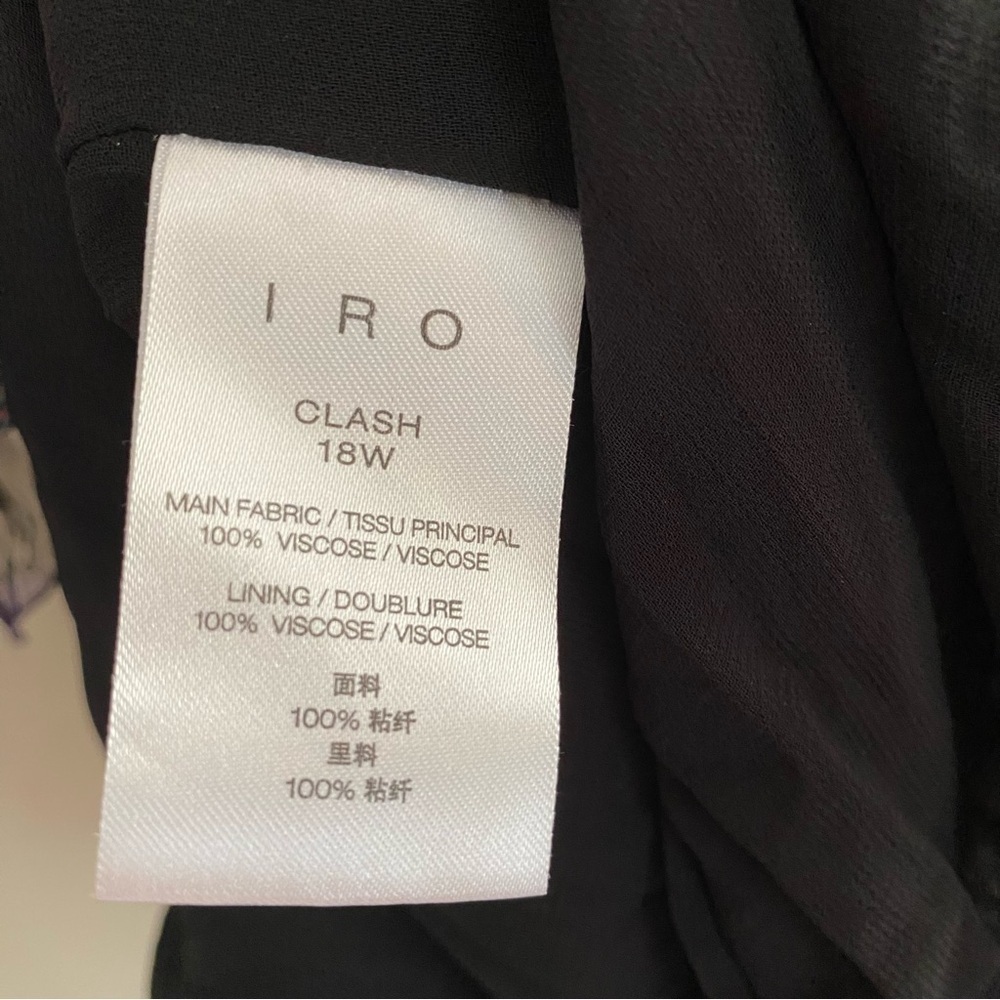 IRO Clash Sheer Ruffle Dress Purple - Picture 12 of 17